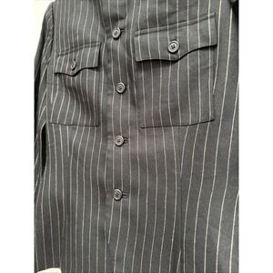 Ralph Lauren Collection Purple Label Pinstriped Wool Military Blazer Size 6‎